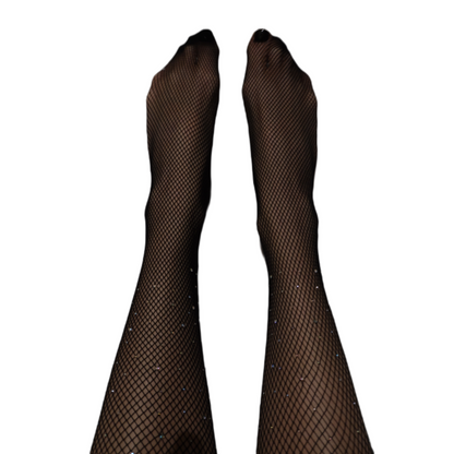 Black Crystal embellished tights